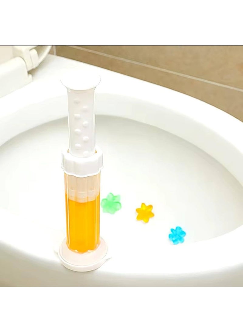 حقنة معطر جيل للتواليت بروائح متعددة – تعطير مستمر وتطهير فعال للاستخدام اليومي (2 حقنه معطر ) - Image 1